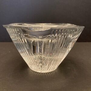 Mikasa Oracle Tea Light Taper Candle Holder Crystal MCM Discontinued Art Deco